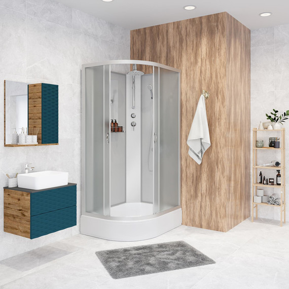 Душевая кабина Niagara Classic 90x70 см NG-33974-14RBKT, серебро/матовое (безсиликоновая сборка) - фото 3