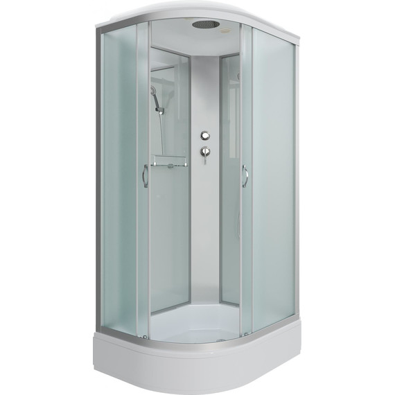 Душевая кабина Niagara Classic 90x80 см NG-33984-14R, серебро/матовое (безсиликоновая сборка) - фото 