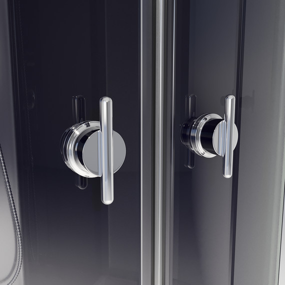 Душевая кабина Niagara Eco 100x100 см NG-4502-14, хром матовый/узор (безсиликоновая сборка) - фото 11