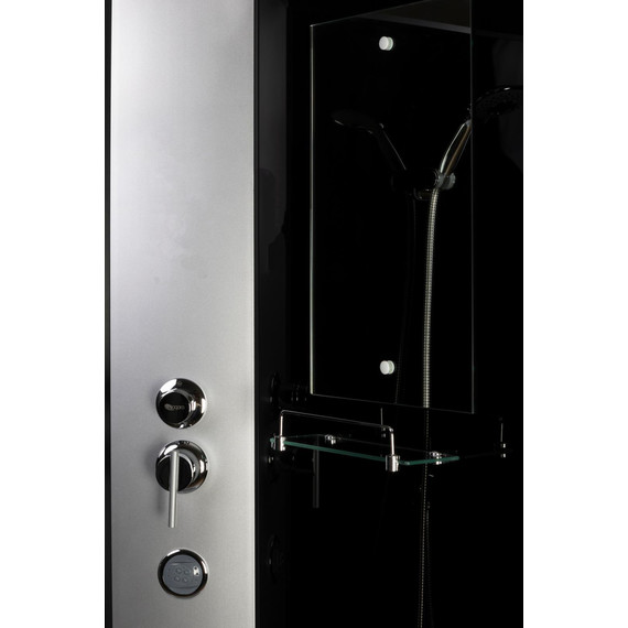 Гидробокс Niagara Classic 120x80 см NG-3512-14RG, серебро/тонированное (безсиликоновая сборка) - фото 5