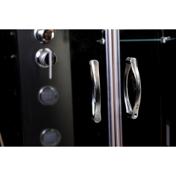 Гидробокс Niagara Classic 120x80 см NG-3512-14LBKTG, серебро/тонированное (безсиликоновая сборка) - фото 9