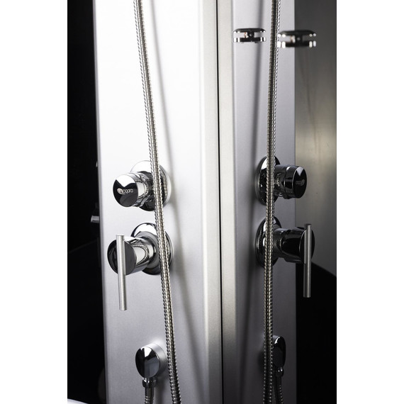 Душевая кабина Niagara Eco 90x90 см NG-4501-14, с мелким поддоном 13см, профиль хром, стекло тонированное (безсиликоновая сборка) - фото 5