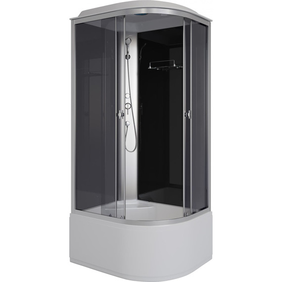 Душевая кабина Niagara Eco 90x80 см E90/80/40L/TN, хром матовый/тонированное (безсиликоновая сборка) - фото 2