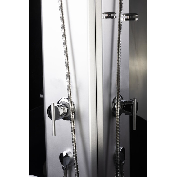 Душевая кабина Niagara Eco 110x80 см E110/80/40R/TN/BK, хром матовый/тонированное (безсиликоновая сборка) - фото 10