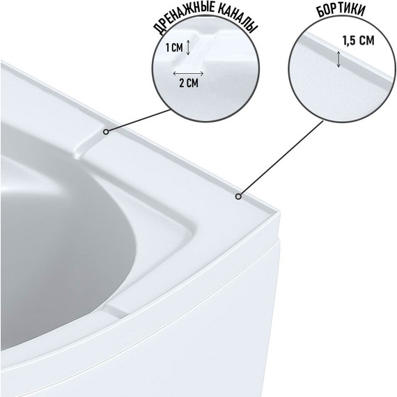 Душевая кабина Niagara Promo 120x90 см P120/90/26Q/MT, белый/матовое (безсиликоновая сборка) - фото 6