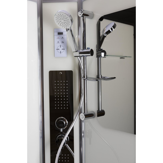 Гидробокс Niagara Premium 100x100 см NG-6002-01G, хром/прозрачное (безсиликоновая сборка) - фото 6