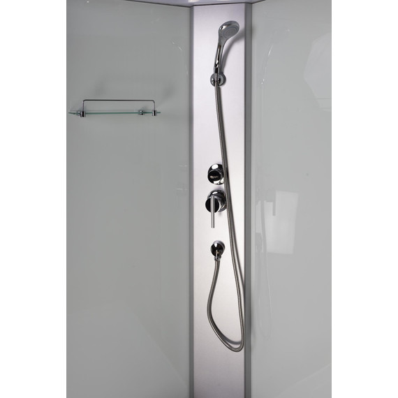 Душевая кабина Niagara Eco 100x100 см E100/40/MT, хром матовый/матовое (безсиликоновая сборка) - фото 5