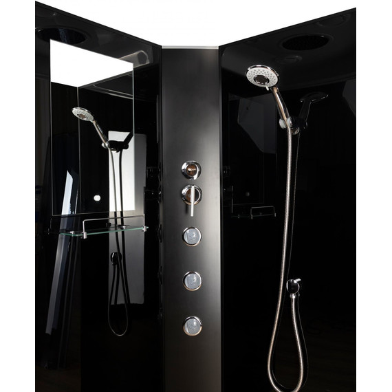 Гидробокс Niagara Classic 90x90 см NG-6508-14BKTG, чёрный/тонированное (безсиликоновая сборка) - фото 16