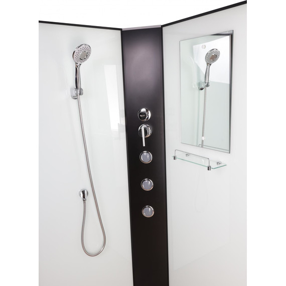 Гидробокс Niagara Classic 100x100 см NG-6709-14BKG, чёрный/прозрачное (безсиликоновая сборка) - фото 5