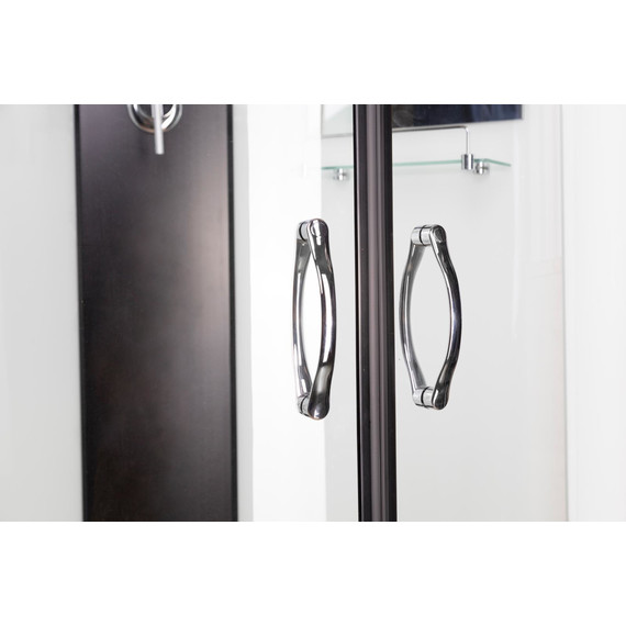 Гидробокс Niagara Classic 100x100 см NG-6702-14G, чёрный/прозрачное (безсиликоновая сборка) - фото 8