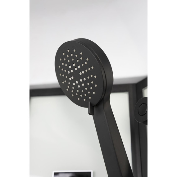 Гидробокс Niagara Premium 100x100 см NG-6902-01G BLACK, матовый черный/тонированное (безсиликоновая сборка) - фото 7