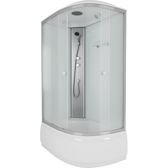 Душевая кабина Niagara Eco 120x80 см E120/80/40L/MT, хром матовый/матовое (безсиликоновая сборка) - фото 2