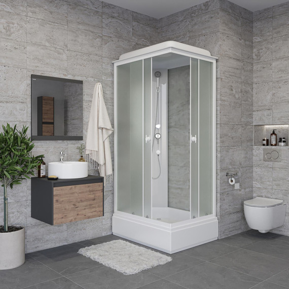 Душевая кабина Niagara Promo 120x90 см P120/90/26Q/MT, белый/матовое (безсиликоновая сборка) - фото 3