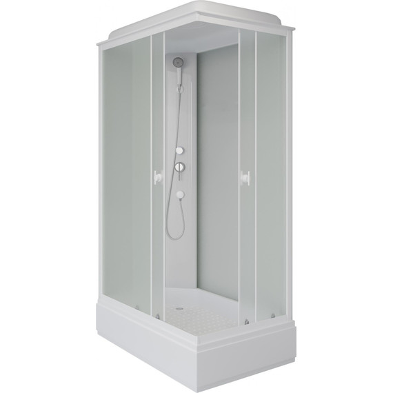 Душевая кабина Niagara Promo 120x80 см P120/80/26Q/MT, белый/матовое (безсиликоновая сборка) - фото 2