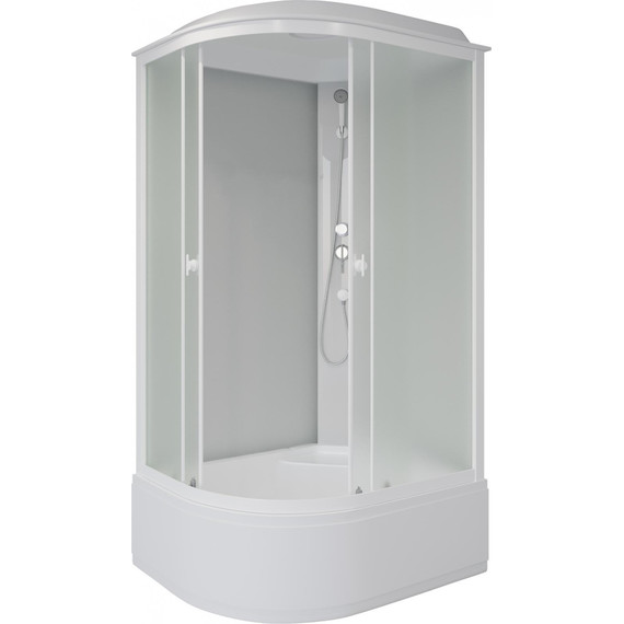 Душевая кабина Niagara Promo 100x70 см P100/70/40R/MT, белый/матовое (безсиликоновая сборка) - фото 2