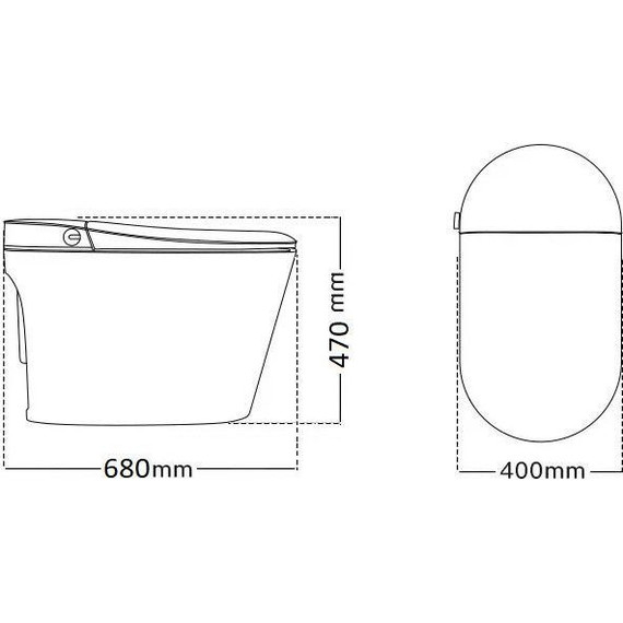 Унитаз-биде приставной электронный с импульсным смывом ​Cerutti Ester Smart CT10617 - фото 7