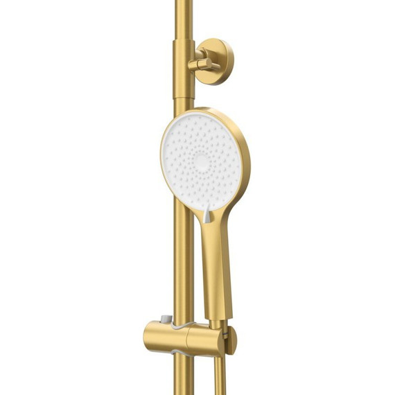 Душевая стойка Cezares RELAX-CD-BORO, брашированное золото, Цвет производителя: брашированное золото - фото 4