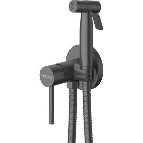 Набор для гигиенического душа Cezares RELAX-DIF-NOP (со скрытой частью), чёрный матовый, Цвет производителя: чёрный матовый - фото 