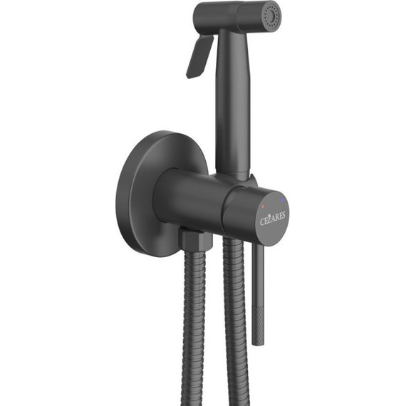 Набор для гигиенического душа Cezares RELAX-DIF-NOP (со скрытой частью), чёрный матовый, Цвет производителя: чёрный матовый - фото 2