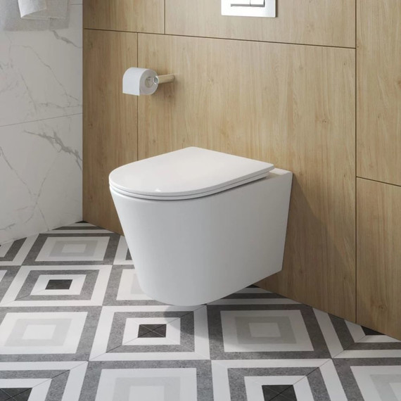 Инсталляция с подвесным унитазом комплект: Grohe Rapid SL 38772001 с подвесным безободковым унитазом BelBagno Tre-Tor BB5180CH-TOR/SC сиденье микролифт, крепление, кнопка смыва хром (Система смыва торнадо) - фото 3