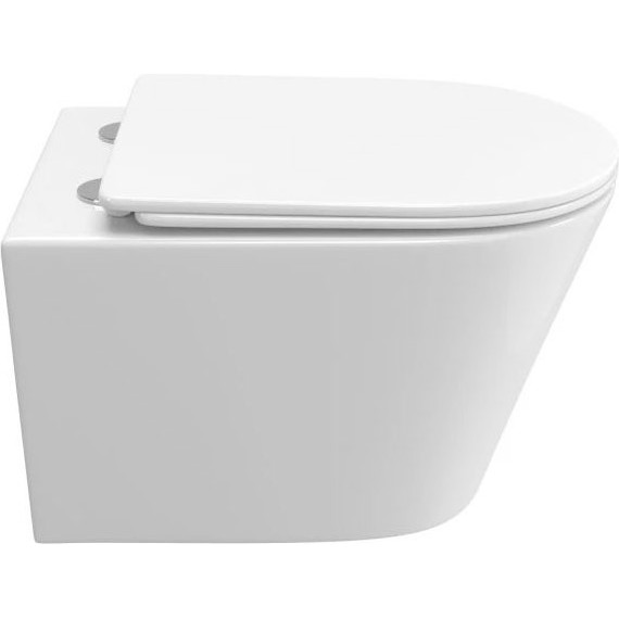 Инсталляция с подвесным унитазом комплект: Grohe Rapid SL 38772001 с подвесным безободковым унитазом BelBagno Tre-Tor BB5180CH-TOR/SC сиденье микролифт, крепление, кнопка смыва хром (Система смыва торнадо) - фото 8