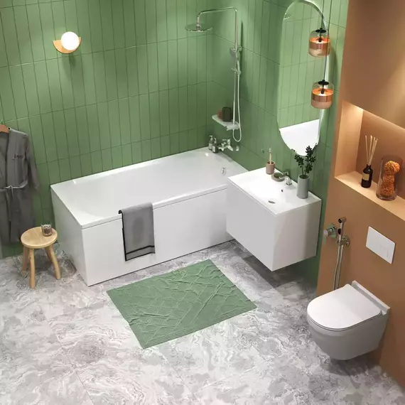 Ванна акриловая 1Marka Elegance 120x70 см, Размер - мм: 1200х700 - фото 6