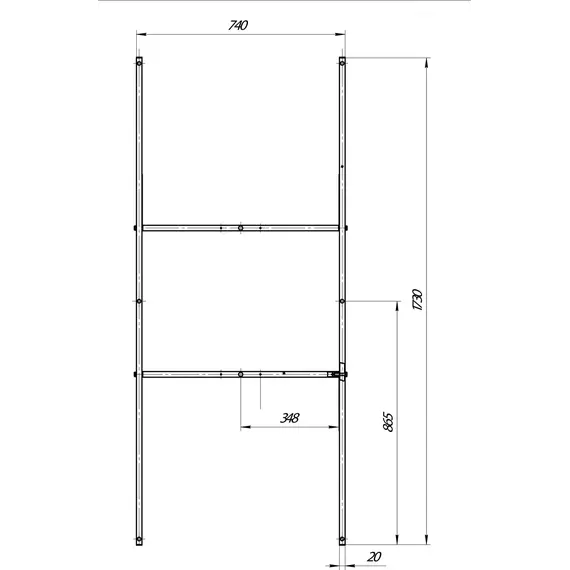 Каркас для ванны 1Marka ПУ 180x80 см - фото 2