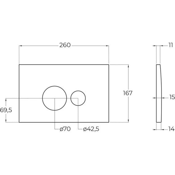 Кнопка смыва BelBagno BB081CR, хром - фото 2