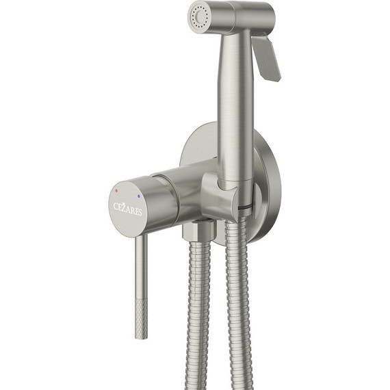 Набор для гигиенического душа Cezares RELAX-DIF-IN (со скрытой частью), сатин, Цвет производителя: сатин - фото 