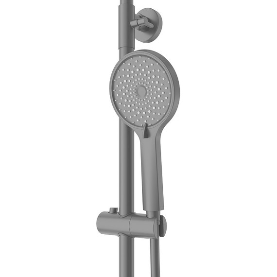 Душевая стойка Cezares STYLUS-CVD-NOP, чёрный матовый, Цвет производителя: чёрный матовый - фото 5