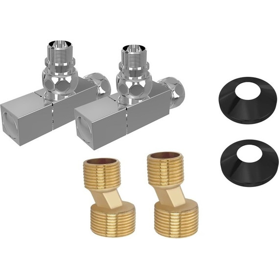 Вентиль запорный угловой Aquatek квадратный AQ 2020CH - фото 