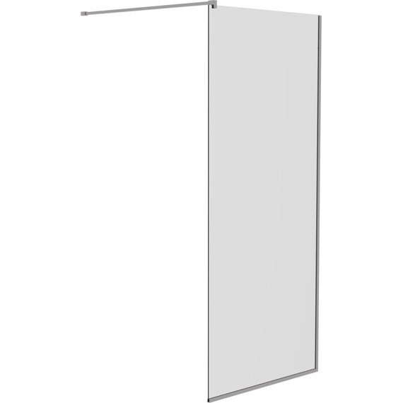 Душевая перегородка Mirsant Walk in 90 см с аксессуарами (стекло 8 мм) хром/прозрачное - фото 6