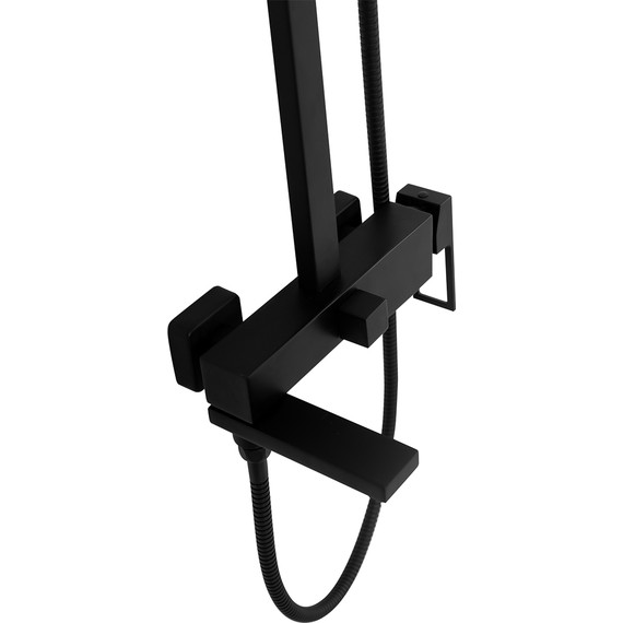 Душевая стойка BelBagno Luce LUC-VSCM-NERO, черный матовый, Цвет производителя: чёрный матовый - фото 6