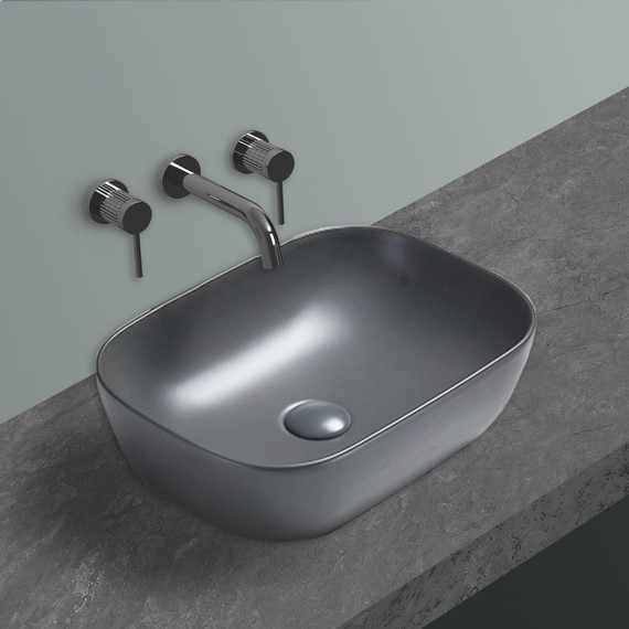 Раковина-чаша Vincea 45 см VBS-102MG, серый матовый - фото 