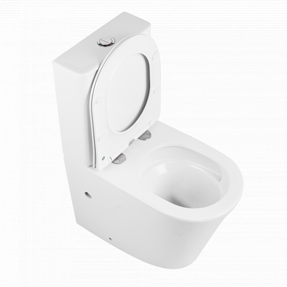 Унитаз-компакт CeramaLux TR2179 с крышкой микролифт (система смыва торнадо) с арматурой Geberit - фото 2