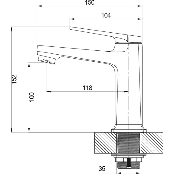 Смеситель для раковины Sole Baikal S051C - фото 2