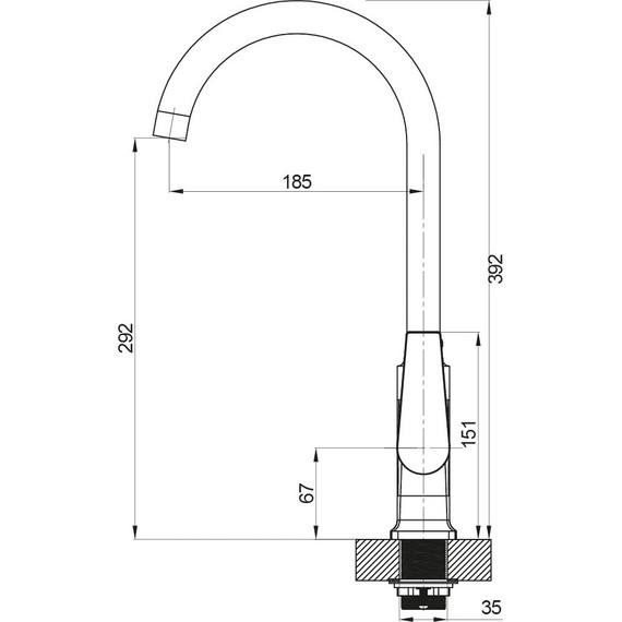 Смеситель для кухни Sole Baikal S055C - фото 2