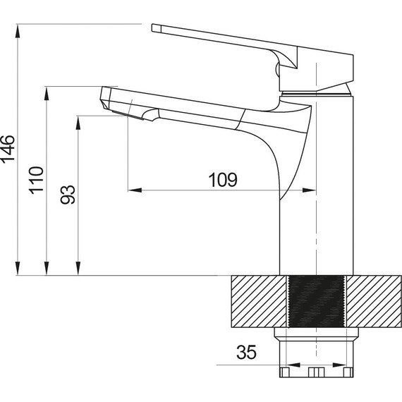 Смеситель для раковины Sole Lucerne S061C - фото 2