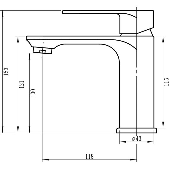 Смеситель для раковины Sole Powell S171C - фото 2