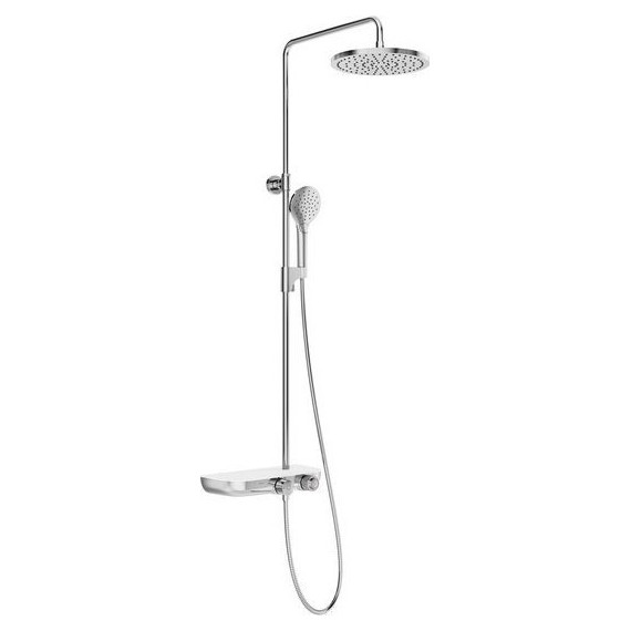 Душевая стойка с термостатом Ravak Termo 300 TE 094.01/150 X070161, хром/белый - фото 2