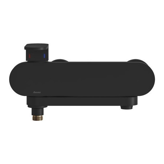 Смеситель для ванны Ravak Chrome CR 022.20BL X070431, чёрный - фото 2