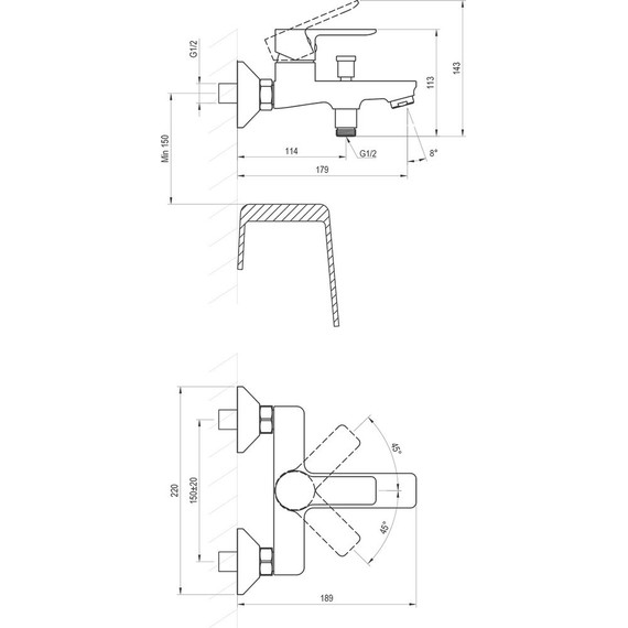 Смеситель для ванны Ravak SL 022.00CR X070485 - фото 3