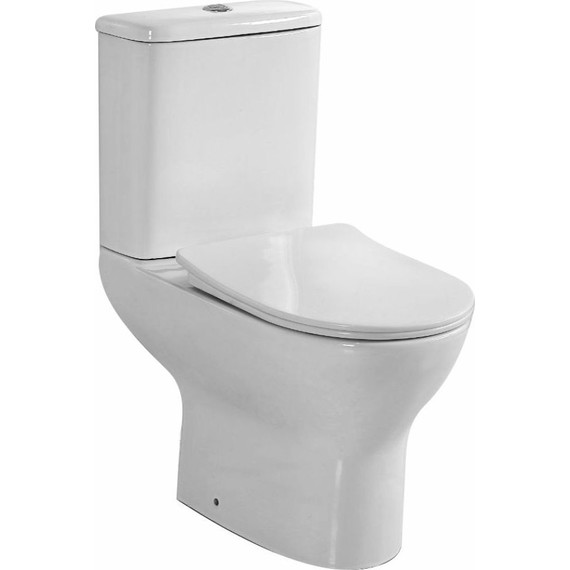 Унитаз-компакт безободковый Mirsant MIG PP с крышкой Soft-close - фото 2