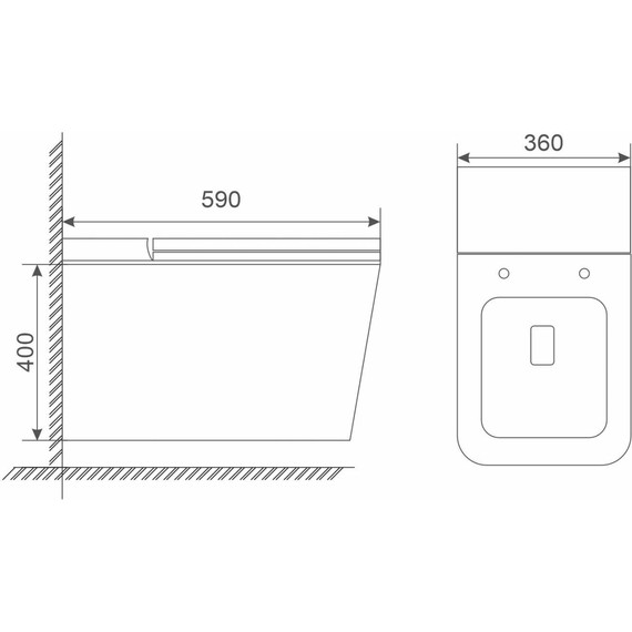 Унитаз подвесной импульсный Mirsant SENS impulse УТ000097619 с крышкой Soft-close - фото 6