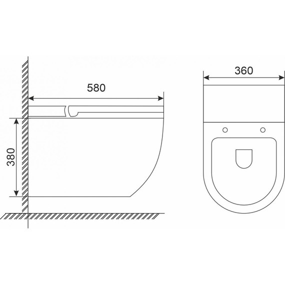 Унитаз подвесной импульсный Mirsant PROXY impulse УТ000097620 с крышкой Soft-close - фото 6