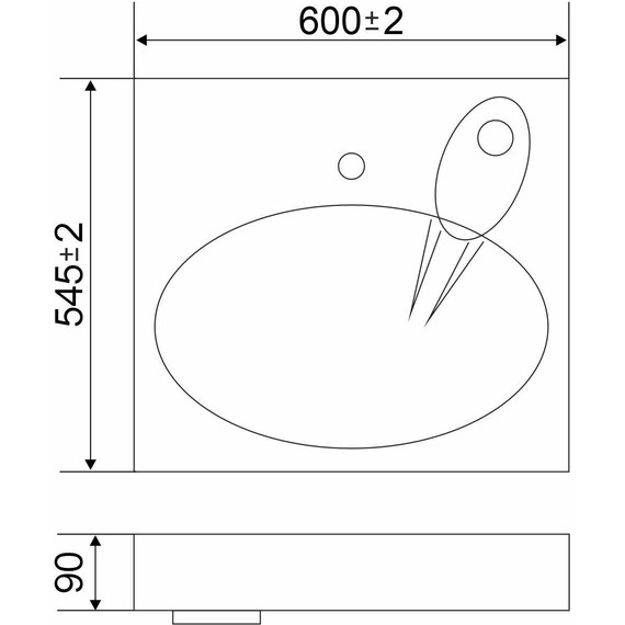 Раковина над стиральной машиной Mirsant Bella 60 см УТ000101255 - фото 10
