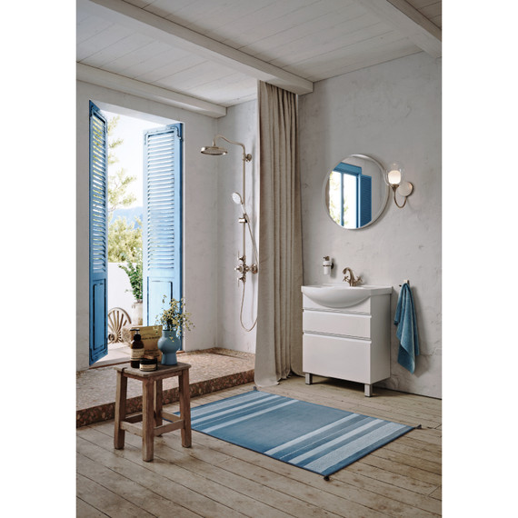 Тумба напольная с раковиной Aqwella Rodos 85 см ROD01082N, белый - фото 3