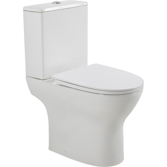 Унитаз-компакт безободковый BelBagno Lounge BB045CPR/SC+BB045/051T с крышкой микролифт - фото 2