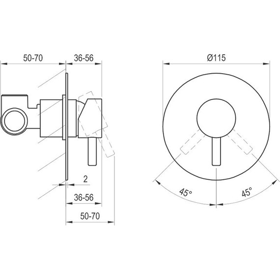 Смеситель для душа Ravak ES 062.10WV.O1 X070248, белый матовый - фото 3