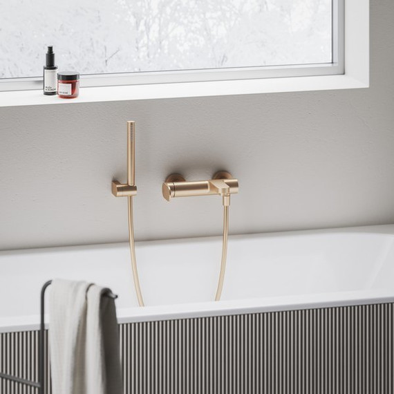 Смеситель для ванны Ravak EL 022.60RGB X070367, розовое золото - фото 2